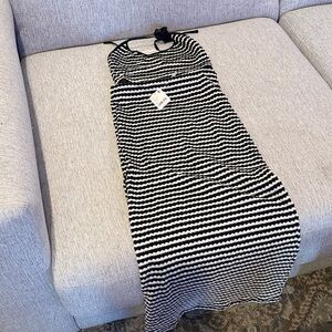 Free People Black and White Knit Skirt Set